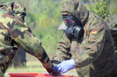 Spanish soldiers train at CBRN Training Centre