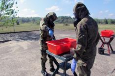 Spanish soldiers train at CBRN Training Centre