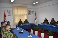 General Mojsilović visits airspace control and protection force