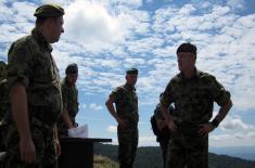 Tour of units in Prokuplje garrison