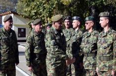 Visit to SAF units in Bačka Topola