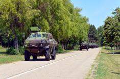 Training on new domestically produced armoured vehicles