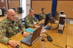 Operators attending software training course for simulation exercise