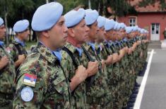 Испраћај контингента Војске Србије у мировну операцију