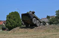 SAF members train on BTR-80/80A armoured personnel carriers