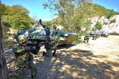 Training in Serbian Armed Forces mechanised units