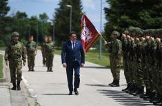 Minister Gašić visits 63rd Parachute Brigade