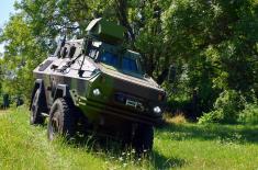 Training on new domestically produced armoured vehicles