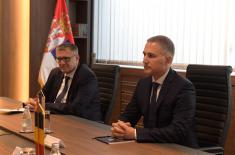 Meeting between Minister Stefanović and Chief of Romanian Military Ingelligence Directorate