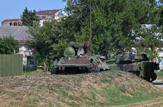 SAF members train on BTR-80/80A armoured personnel carriers