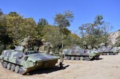 Training in Serbian Armed Forces mechanised units