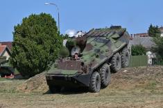 SAF members train on BTR-80/80A armoured personnel carriers