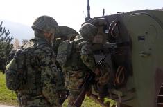 Training in Serbian Armed Forces mechanised units