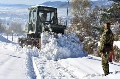 Serbian Armed Forces engage in snow clearing operations