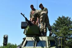 Training on new domestically produced armoured vehicles