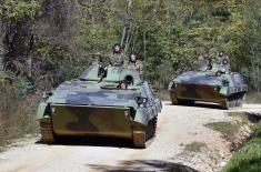 Training in Serbian Armed Forces mechanised units