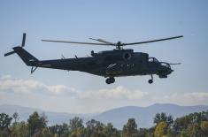 Combat training with Mi-35 helicopters