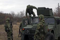 Обука извиђача на вишенаменским борбеним возилима