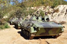 Training in Serbian Armed Forces mechanised units