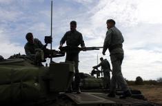 Tank crews training