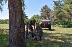 Training on new domestically produced armoured vehicles