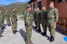 Visit to SAF units in Niš, Pirot