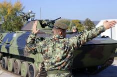 Training in Serbian Armed Forces mechanised units