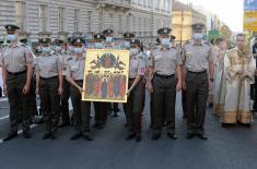 Pripadnici Ministarstva odbrane i Vojske Srbije učestvovali u Spasovdanskoj litiji 