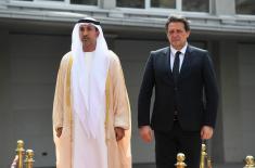 Meeting between defence ministers of Serbia, United Arab Emirates