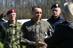 Minister Vulin: The camp in Morović is set up