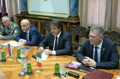 Састанак министра одбране са начелником Генералштаба Оружаних снага Италије 