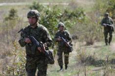 Members of Serbian Armed Forces, KFOR conduct simultaneous patrols to ensure security