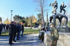 Ministry of Defence and Serbian Armed Forces delegations lay wreaths to mark Veterans Day