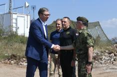 Predsednik Vučić prisustvovao Združenoj taktičkoj vežbi Vojske Srbije i MUP-a