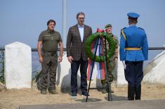 President Vučić lays wreath at Memorial Ossuary on Mt. Gučevo