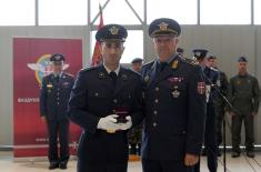 Aviator badge awarded to first pilot who completed new training model