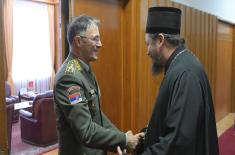 Chief of General Staff meets with Military Bishop Dositej