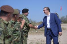 President Vučić attends SAF-MOI Joint Tactical Exercise