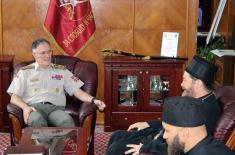 Meeting with Military Bishop Dositej of Lipljan