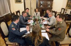 Održane odvojene bilateralne konsultacije u oblasti odbrane sa Austrijom i Mađarskom 