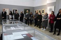 State Secretary Starović opens exhibition “Bridges of Light – Selected Works of Art from Museum of Genocide Victims’ Collection” in Military Museum