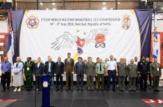 Minister Gašić declares 3rd CISM World Military 3x3 Basketball Championship open