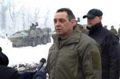 Министар Вулин: После 30 година ново борбено возило у Војсци Србије