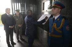 President of Burundi lays wreath at Monument to Unknown Hero on Mt. Avala