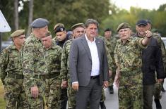 Minister Gašić attends preparation for “Flag 2024” demonstration of capabilities