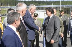 Minister Gašić opens newly-constructed hall at Prvi Partizan