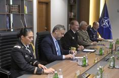 Meeting between Minister Gašić, Commander of JFC Naples Admiral Munsch