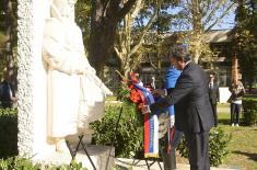 Minister Gašić leads the state wreath-laying ceremony at the Liberators of Belgrade Cemetery