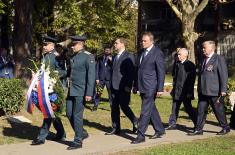 Minister Gašić leads the state wreath-laying ceremony at the Liberators of Belgrade Cemetery