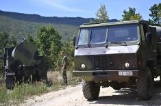 Војска Србије наставља да пружа помоћ у водоснабдевању угрожених општина